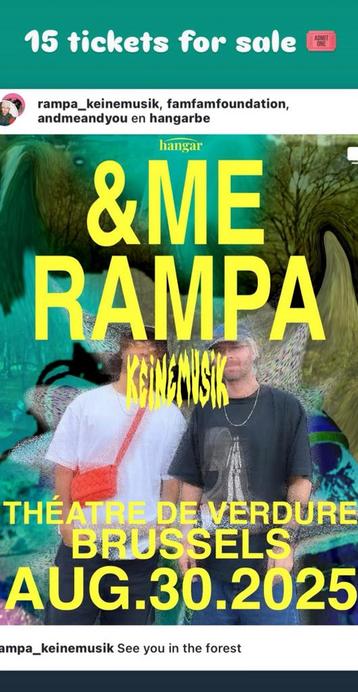 KEINEMUSIK brussel TE KOOP 30 aug, Tickets & Billets