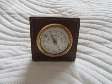 DELVAUX Zeldzame bruine barometer met logo beschikbaar voor biedingen