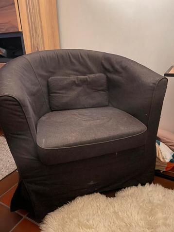 Zwarte ikea Tullsta fauteuil zoekt nieuwe thuis
