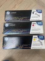 3 stuks toners HP CB540A-HP CB542A-HP CB543A ZYM (HP 125A), Ophalen of Verzenden, Nieuw, Toner, HP ORIGINAL
