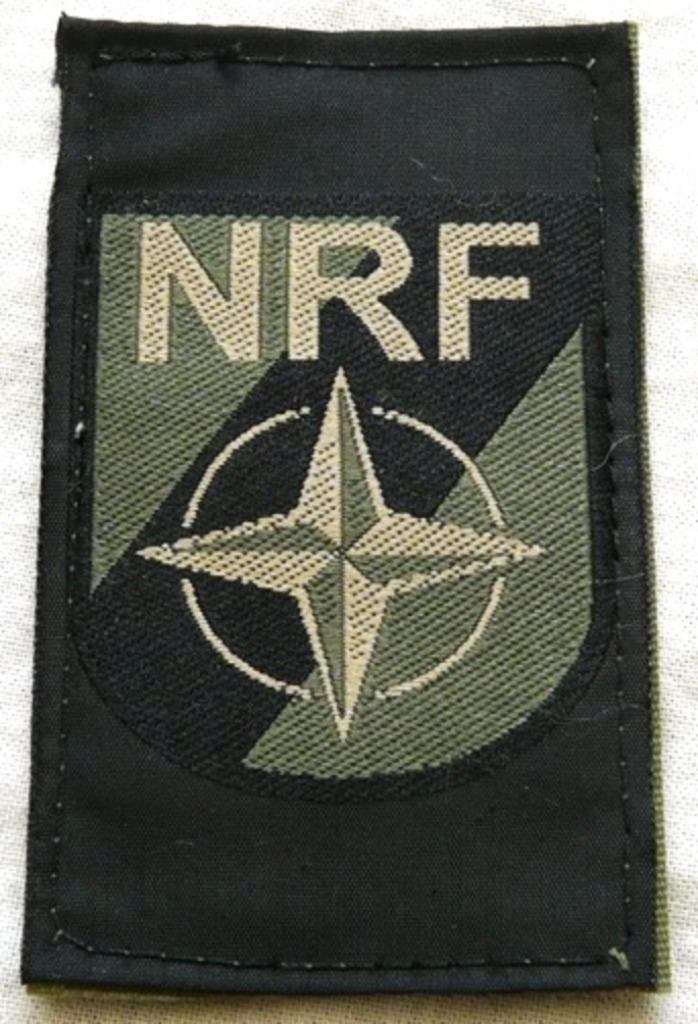 Embleem Mouw GVT, NATO Response Force (NRF), KL, va 2003.(1), Verzamelen, Militaria | Algemeen, Landmacht, Embleem of Badge, Ophalen of Verzenden