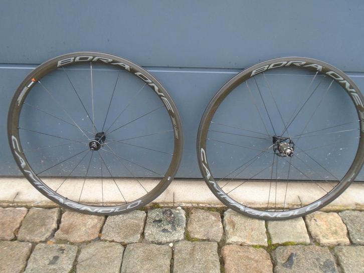 campagnolo bora carbon wielset ,500km! nieuwstaat, NU 750€, Fietsen en Brommers, Fietsonderdelen, Zo goed als nieuw, Racefiets