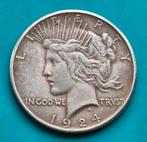 USA  1 Dollar  1924 Silver   Peace, Ophalen of Verzenden, Noord-Amerika, Losse munt, Zilver