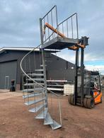 Gegalvaniseerde wenteltrap bordestrap steektrap trappen, Doe-het-zelf en Bouw, Ladders en Trappen, Ophalen, Zo goed als nieuw