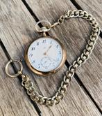 OMEGA GRAND PRIX PARIS 1900 zilver, Zakhorloge, 1900 tot 1930, Ophalen of Verzenden, Met ketting