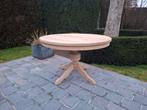 Table à manger ronde en chêne massif. Aérogommé., Maison & Meubles, Tables | Tables à manger, Enlèvement ou Envoi