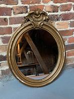 Miroir ancien vieil or - 40x40cm, Antiquités & Art, Antiquités | Miroirs, Ovale, Moins de 50 cm, Enlèvement, Moins de 100 cm