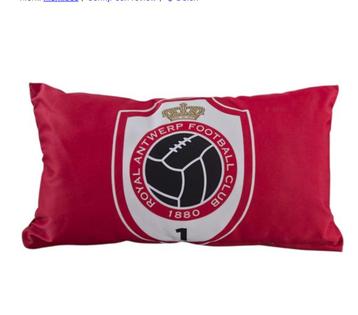 Fan kussen FC Antwerp | 50 x 30 cm | Sierkussen beschikbaar voor biedingen