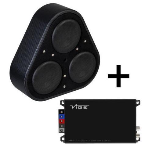 Vibe BLACKAIRP8-V6 subwoofer + versterker voor in de wiel ka, Auto diversen, Autospeakers, Nieuw, Ophalen of Verzenden