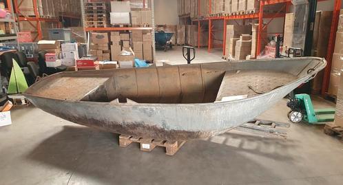 Stalen werkboot / sloep – incl. verf voor afwerking -, Watersport en Boten, Sloepen, Gebruikt, 3 tot 6 meter, Geen motor, Staal