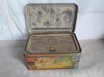 Hele bijzondere oude blikken doos LU Paris 1900, Ophalen of Verzenden, Gebruikt, Koek(jes)