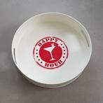 Happy Hour deco metalen dienblad / plateau van 30cm, Ophalen of Verzenden, Nieuw, Rond, Metaal