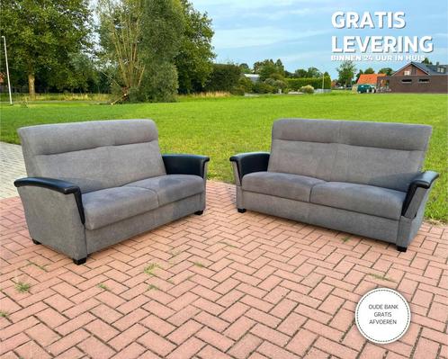 GRATIS LEVERING HEEL BE Design Stoffen Bankstel 2+2,5 Zits, Huis en Inrichting, Zetels | Zetels, Zo goed als nieuw, Rechte bank