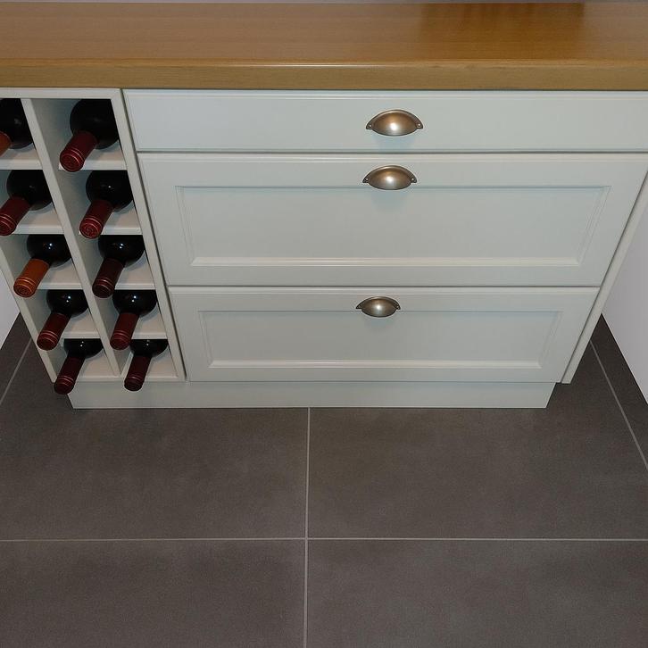 Landelijke Ladekast met Wijnrek en EikenBlad 🤎🤎🤎🤎🤎, Huis en Inrichting, Kasten | Buffetkasten, Nieuw, Minder dan 100 cm, 100 tot 150 cm