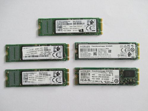 5x SSD 128 GB M2 SATA, Computers en Software, Harde schijven, Gebruikt, Laptop, Intern, SSD, SATA, Ophalen of Verzenden