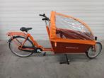 Oranje bakfiets nexus8, Gebruikt, Huif, 2 kinderen, Ophalen