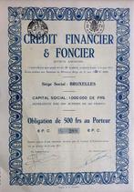 Credit Financier et Foncier - 1931 - Bruxelles, Envoi, 1920 à 1950, Action