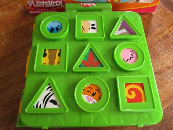 Playskool blokken baby, Kinderen en Baby's, Speelgoed | Bouwstenen, Zo goed als nieuw, Overige merken, Ophalen of Verzenden