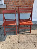 Klapstoelen hard hout, Tuin en Terras, Ophalen, Hout