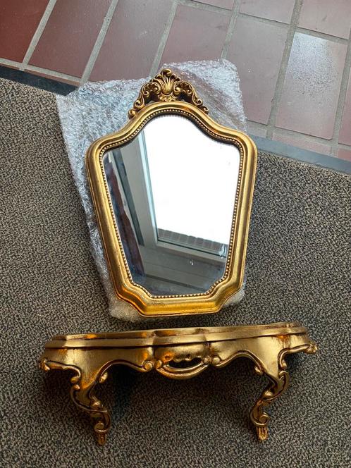 Spiegel +  Schab Louis XIV 14Quatorze in goud verguld, Antiek en Kunst, Antiek | Spiegels, Ophalen