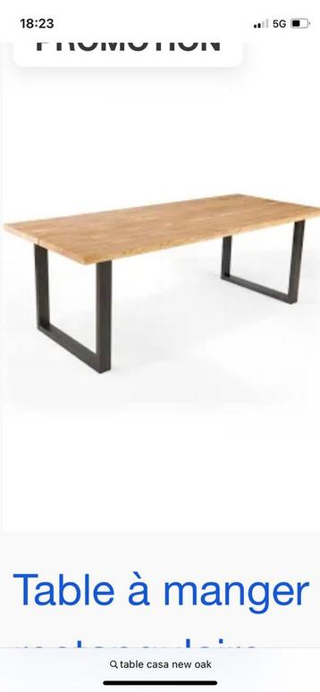 Table a manger bois et metal, Maison & Meubles, Tables | Tables à manger, Enlèvement, Utilisé, 50 à 100 cm, Chêne