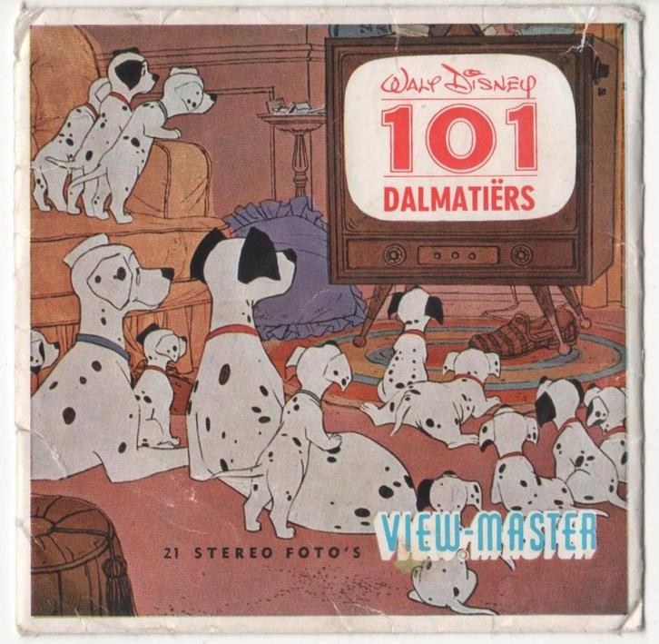 View-master 101 Dalmatiërs - B 532 NL en FR, Antiek en Kunst, Antiek | Speelgoed, Ophalen of Verzenden