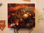 Kerstliedjes -CD BOX (4 CD) Merry Christmas, Cd's en Dvd's, Cd's | Kerst en Sinterklaas, Ophalen, Zo goed als nieuw, Kerst, Boxset