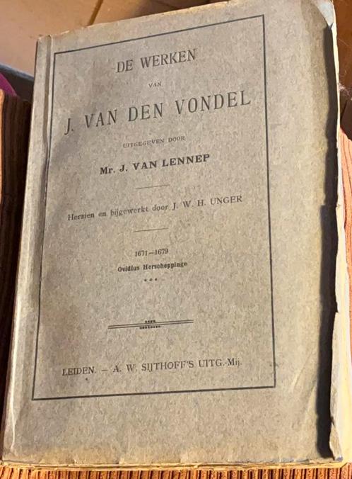 Vondel in 30 delen. Volledige uitgave door Jacob Van Lennep., Boeken, Literatuur, Gelezen, Nederland, Ophalen