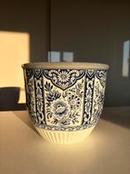 Delft bloempot, handgeschilderd, Ophalen, Zo goed als nieuw