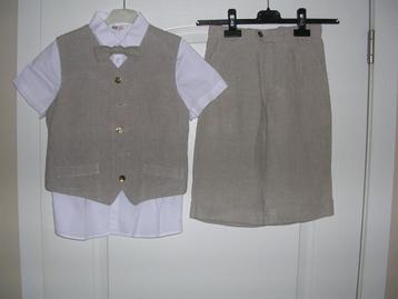 Feestelijke selfmade jongens outfit. Maat 122-128. (NIEUWSTA, Nieuw, Ophalen of Verzenden, Setje, Jongen