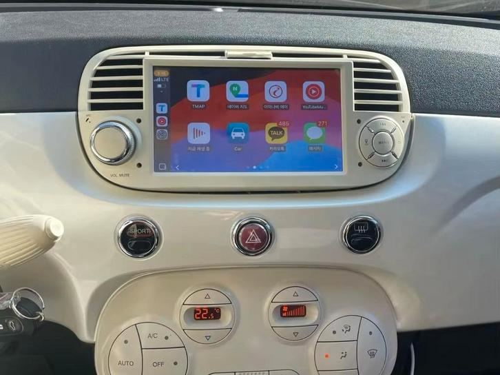 €200!!!!  Carplay Fiat 500 Android WiFi GPS Bluetooth, Auto diversen, Autoradio's, Nieuw, Ophalen