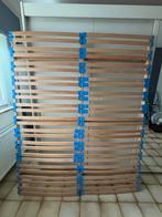 Cadre à lattes 2 pièces 80 cm x 200 cm en très bon état, Maison & Meubles, Utilisé, Sommier, 200 cm, Deux personnes