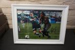 gesigneerde foto Dieumerci Mbokani rsc anderlecht - 35 x 26, Verzamelen, Ophalen of Verzenden