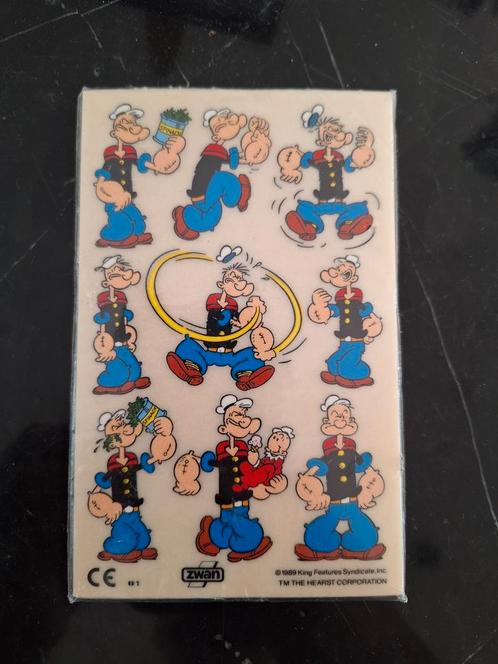 popeye vintage wrijfplaatjes 1989, Verzamelen, Film en Tv, Zo goed als nieuw, Ophalen of Verzenden