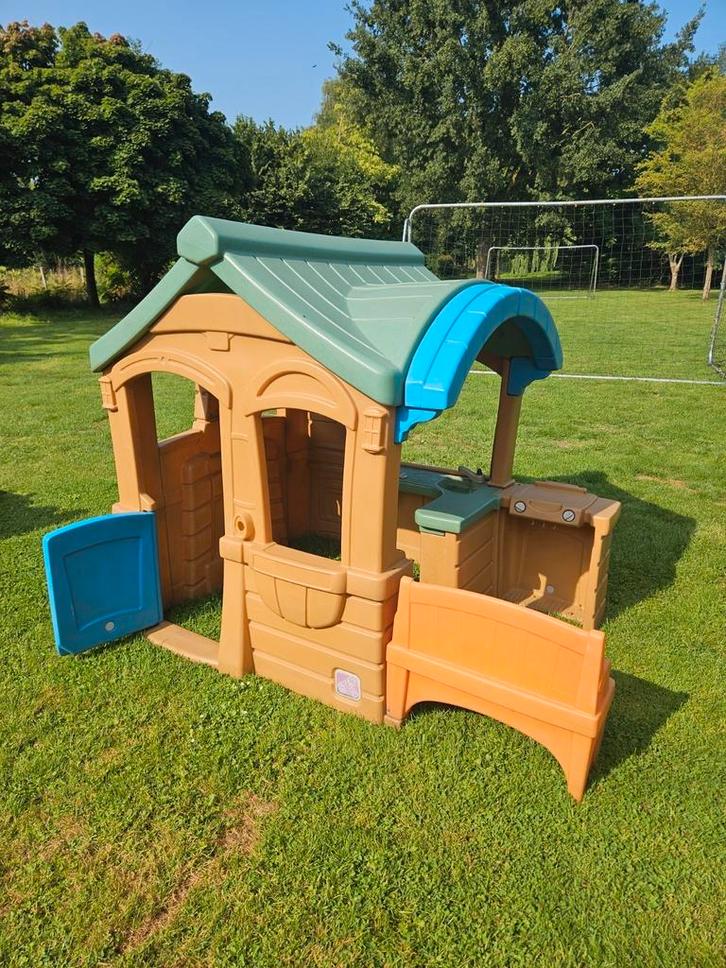 2step speelhuisje Natural, Kinderen en Baby's, Speelgoed | Buiten | Speelhuisjes, Gebruikt, Kunststof, Ophalen