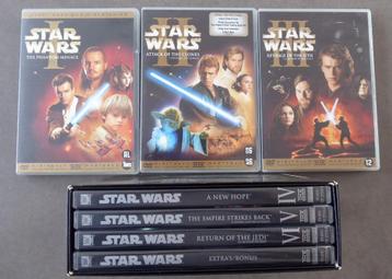 Lot 7 DVD (10 disques)Star Wars I à VI+Cadeau BD 1er Episode beschikbaar voor biedingen