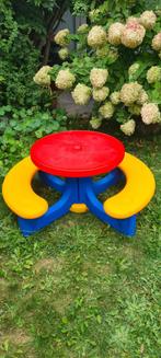 Rond picknick tafeltje met bank - BIG, Ophalen, Gebruikt