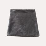 Velvet kussenhoes grijs 40x40cm, Verzenden, Zo goed als nieuw, Grijs, Vierkant