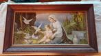 Magnifique cadre bois 50 x 90 image Vierge Marie, Enlèvement
