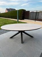Ovalen tuintafel, Ophalen of Verzenden, Zo goed als nieuw, Ovaal