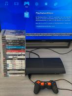 PS3 Slim + 20 Games, Games en Spelcomputers, Spelcomputers | Sony PlayStation 3, Ophalen, Zo goed als nieuw, Slim
