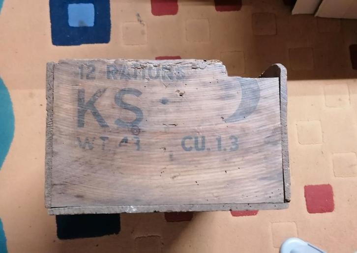 Amerikaanse leger Amerikaanse militaire KS-rantsoenbak u, Verzamelen, Militaria | Tweede Wereldoorlog, Verzenden