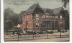 hourpes thuin cpa pk gare station carte postale couleur 1921, Henegouwen, Gelopen, Ophalen of Verzenden, Voor 1920
