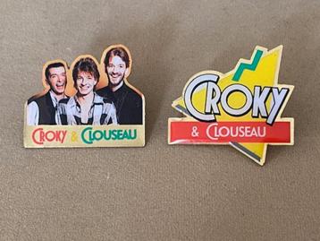 2 pin's Clouseau  en Croky vintage beschikbaar voor biedingen