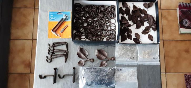 GORDIJNROEDE, Huis en Inrichting, Stoffering | Gordijnen en Lamellen, Zo goed als nieuw, Bruin, Ophalen of Verzenden