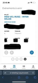 Ticket union - inter milan tribune 3, Tickets en Kaartjes, Sport | Voetbal, Overige typen, Eén persoon, Oktober