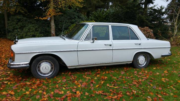 Mercedes 280SE V8 4.5, Auto's, Oldtimers, Particulier, Mercedes-Benz, Benzine, Berline, 5 deurs, Automaat, Wit, Zwart, Leder, Ophalen