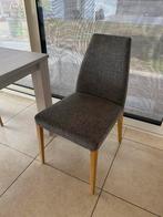 6  grijze stoelen, Huis en Inrichting, Stoelen, Ophalen, Gebruikt, Vijf, Zes of meer stoelen, Stof