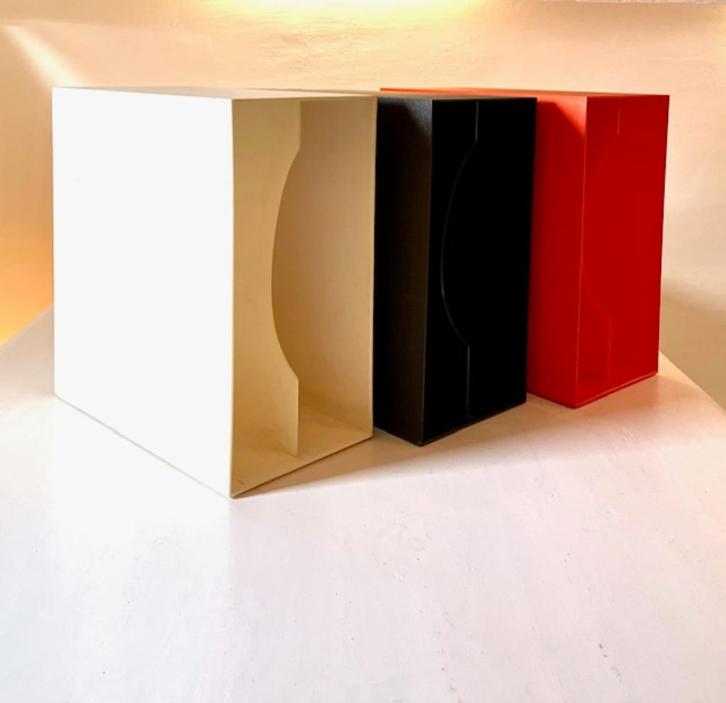 Vijf platenbakken voor LP's, Cd's en Dvd's, Vinyl | Overige Vinyl, Gebruikt, Ophalen