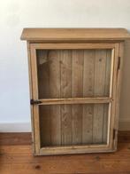 Vitrinekast voor muurbevestiging, Huis en Inrichting, Kasten | Vitrinekasten, Ophalen, Glas, 100 tot 150 cm, Rustiek